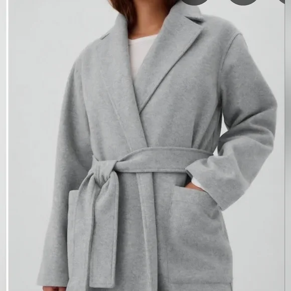 Gap Factory Light Gray Relaxed Topcoat In XXL - Picture 2 of 13